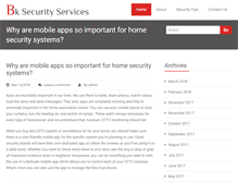 Tablet Screenshot of bksecurityservices.com